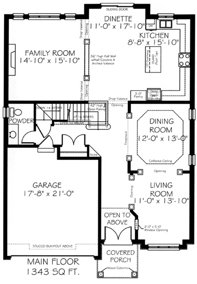 The southhampton - Main Floor - Floorplan